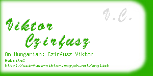 viktor czirfusz business card